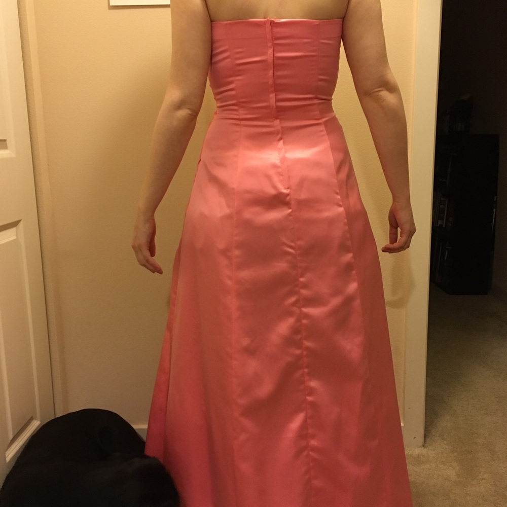 Peachy pink prom dress - Picture 5 of 6